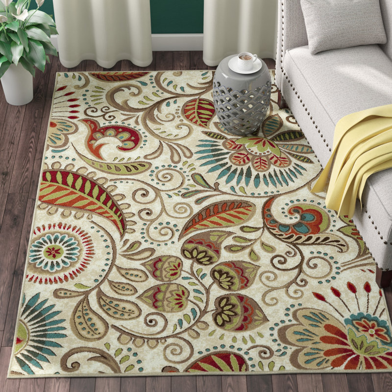 Charlton Home Concord Ivory Area Rug & Reviews Wayfair